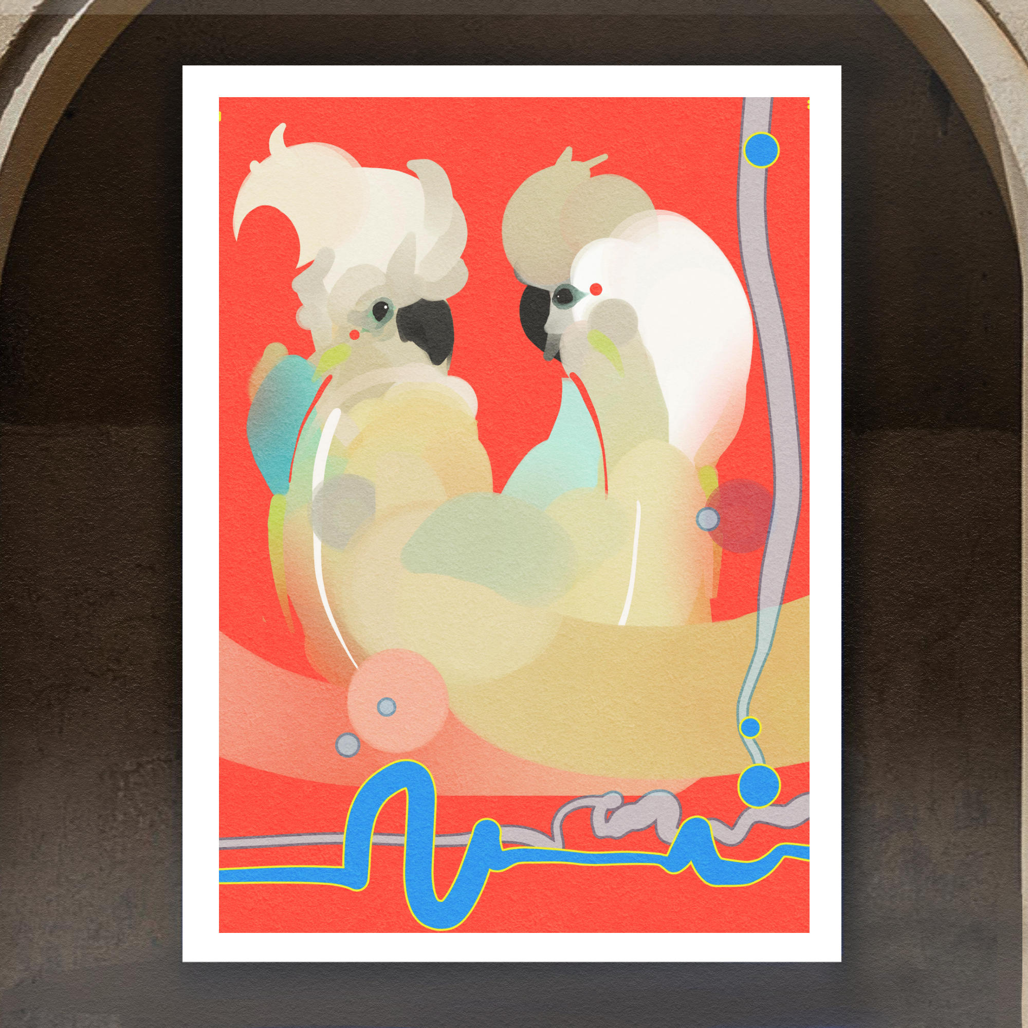 Lovebirds Art.