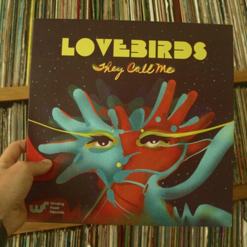 Hand painted art for Winding Road records and Lovebirds. Deep house psychedelic artwork.